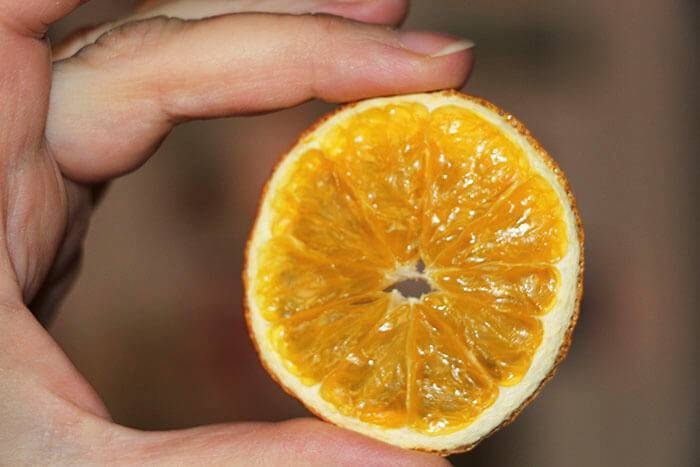 Особенности засушки апельсина для декора и еды