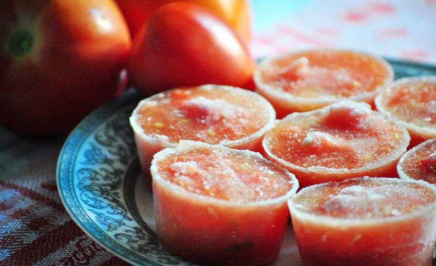 Как заморозить свежие помидоры на зиму