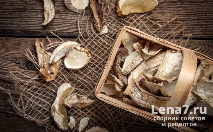 Где, как и сколько можно хранить сушеные грибы?