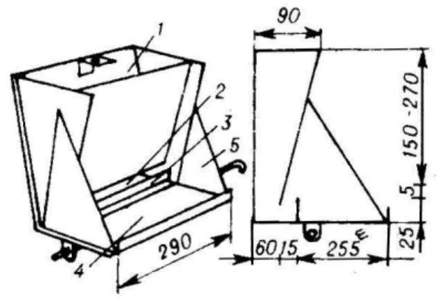 Чертеж бункерной кормушки
