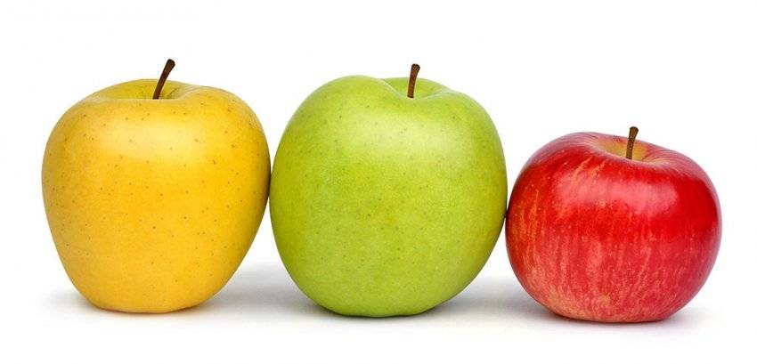 Сколько калорий в яблоке: зеленом, красном и голден в 100 граммах