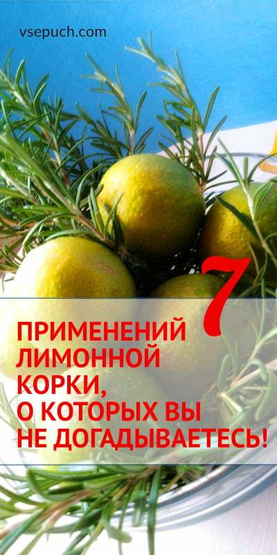 Характеристика цедры лимона